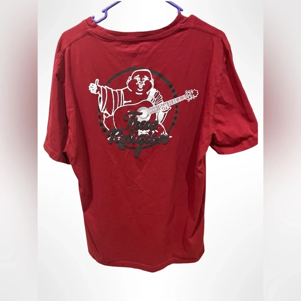 True‎ Religion Red Men's T-Shirt Size XXL